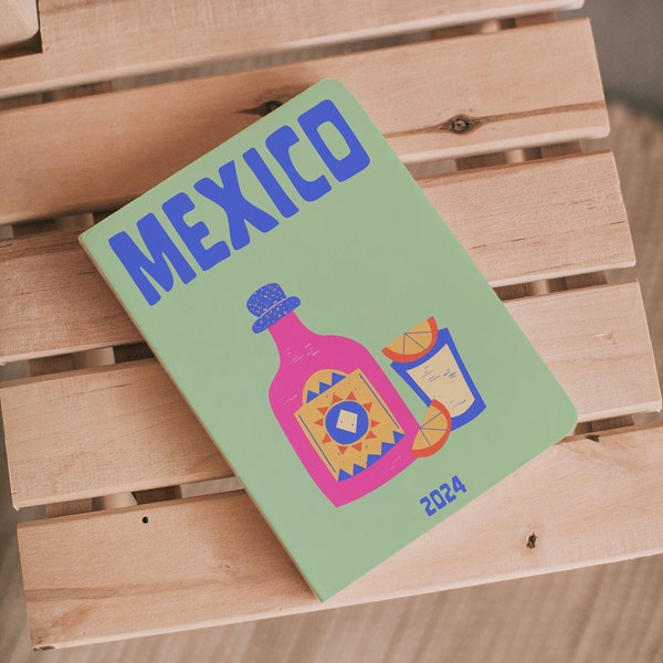 Mexico Photo Book Canva Template Design Coffee Table Personalizable DIY Travel Photo Album Aesthetic Food