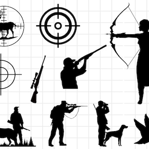 Hunter Svg, Svg Files for Cricut, Hunter Silhouette, Hunt Cut File, Hunting SVG, Outdoor SVG, Hunting PNG, Deer Hunter Svg, Hunting Clipart