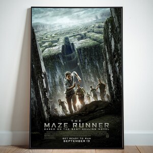 The Maze Runner Posters, Movie Posters, Canvas Wall Art, High Quality Print, Wall Print, Canvas wall Print, Frameless Canvas Poster