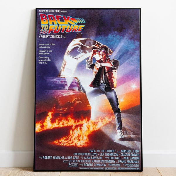 Back to the Future Movie Poster, Movie Posters, Canvas Wall Art, Rolled Canvas Print, Canvas Wall Print, Frameless Canvas Poster