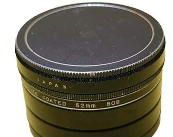 Vintage NIKON 52 MM Photo 2 Obiettivo e Filtri Set Vite In RM1