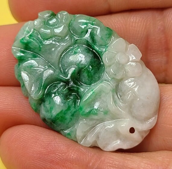 Imperial Jade Pendant Vintage Antique Chinese Han… - image 2
