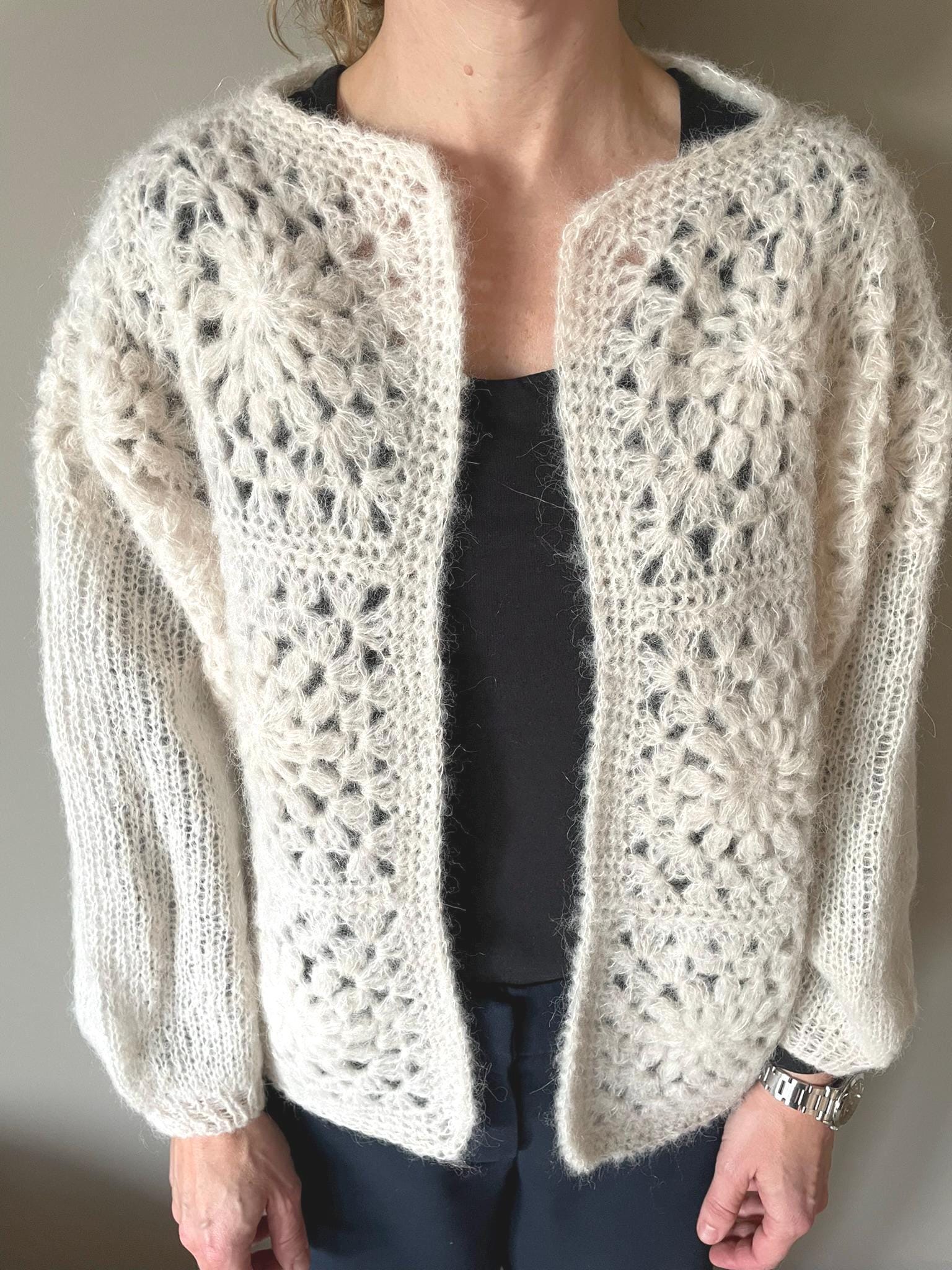 The Second Jacket - Crochet Granny Square Cardigan Pattern - Etsy
