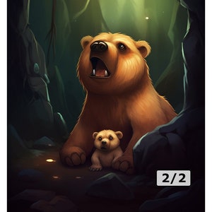 Bear Tokens for MTG (3 Cards) [2-sided]