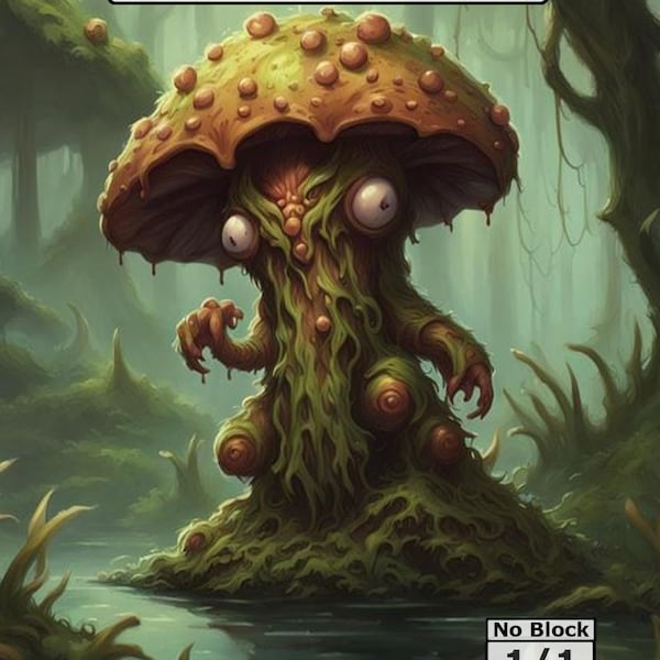 Fungus/Saproling Tokens for MTG (3 Cards) [2-sided]