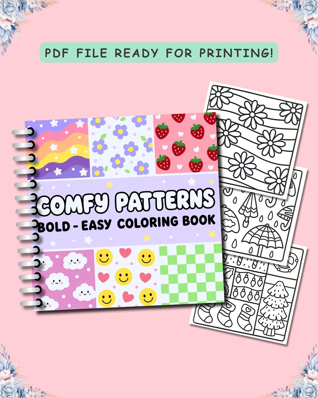 Comfy Patterns Bold and Easy Coloring Book | Coco Wyo Inspired Cozy ...