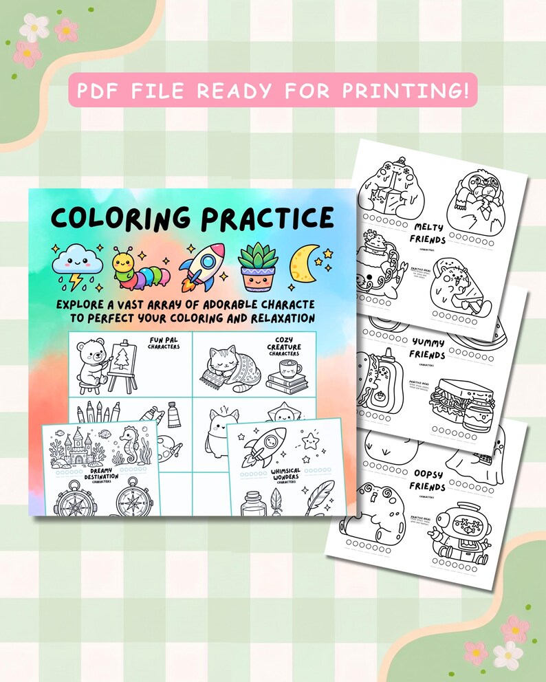 Bold and Easy Coloring Pages | Coco Wyo Style Character Coloring Book ...