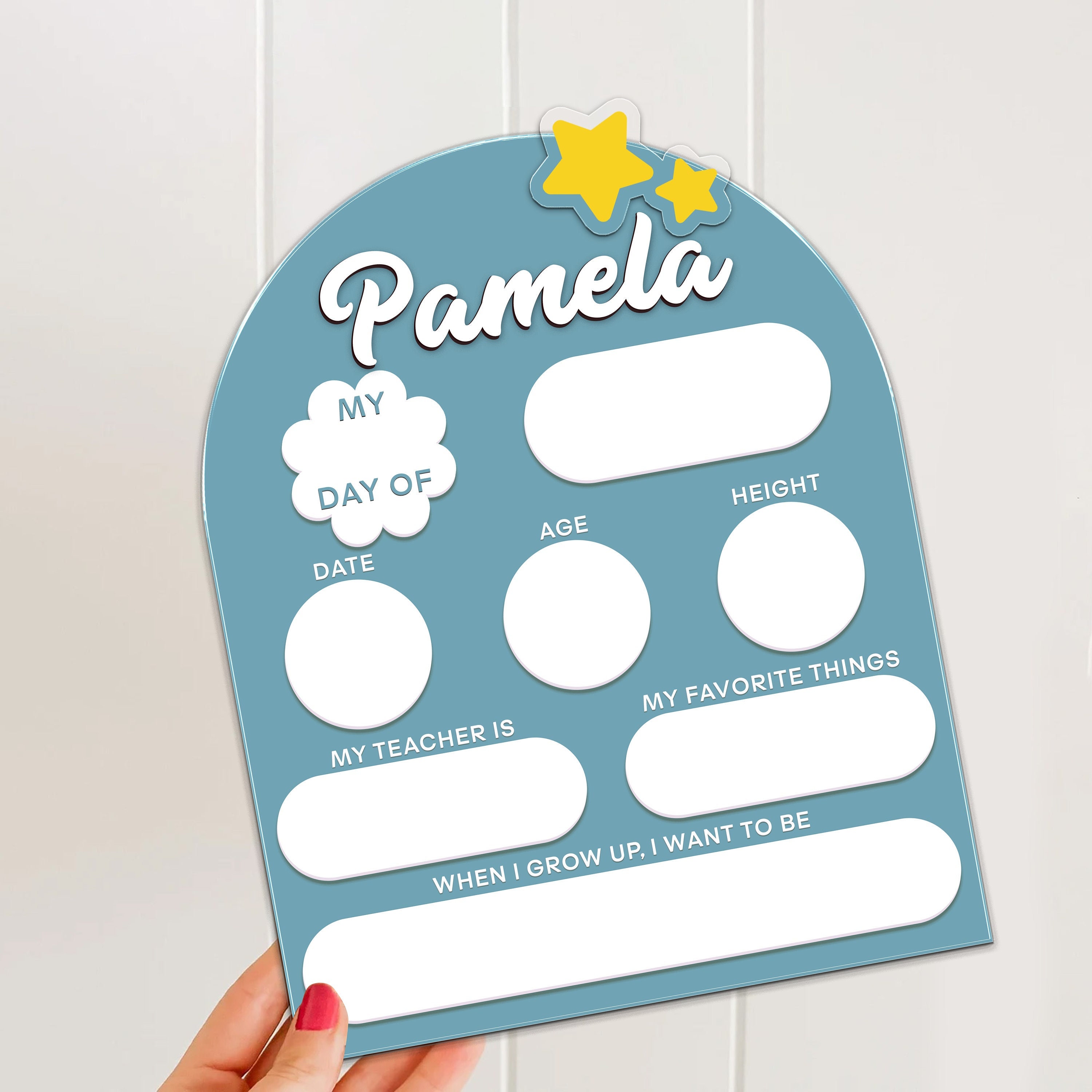Discover Personalized Acrylic First Day of School Sign