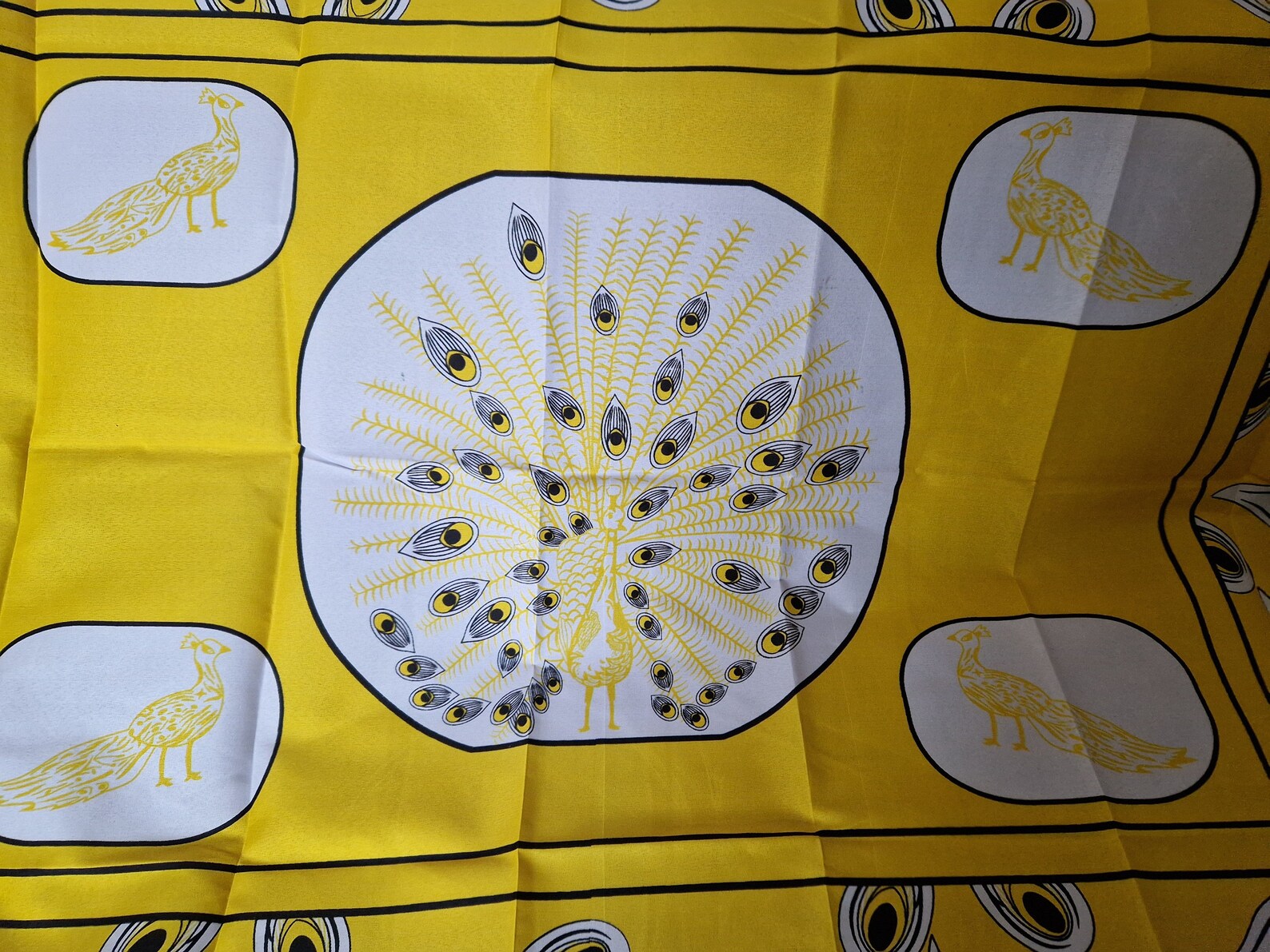 Peacock - Yellow- Ancestral Cloth - Amabhayi - Masela a Badimo ...