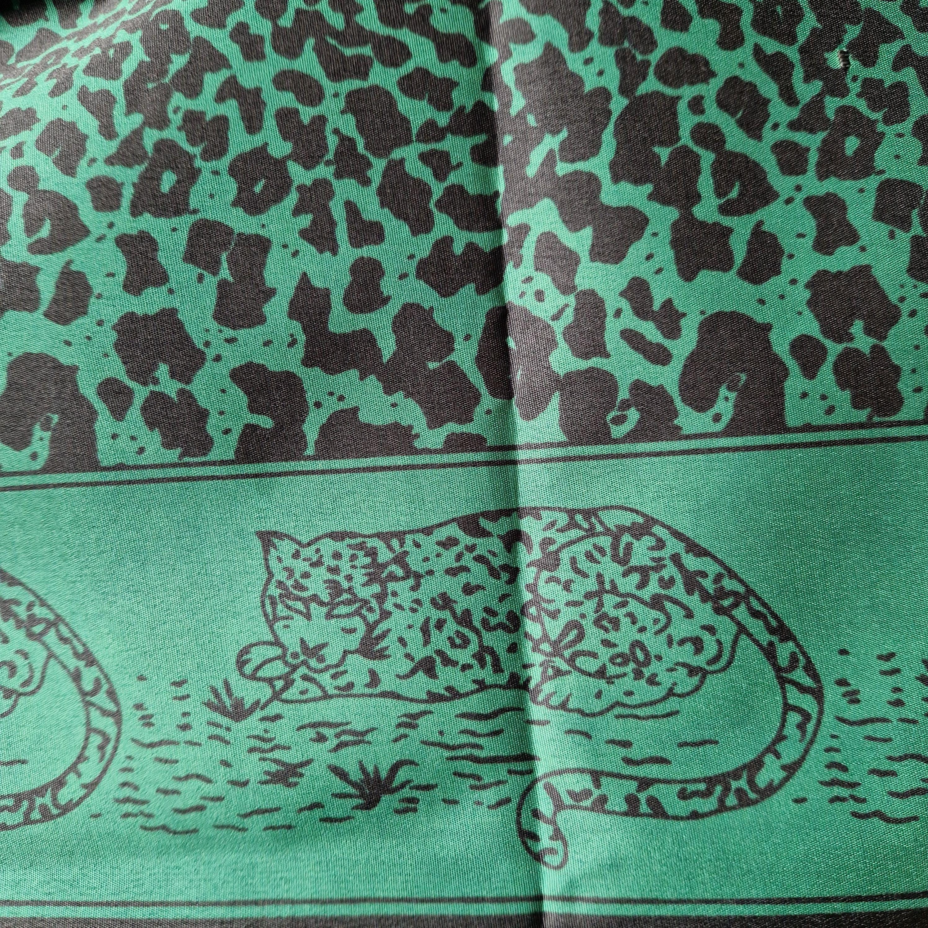Leopard Print - Green - Ancestral Cloth - Amabhayi - Masela a