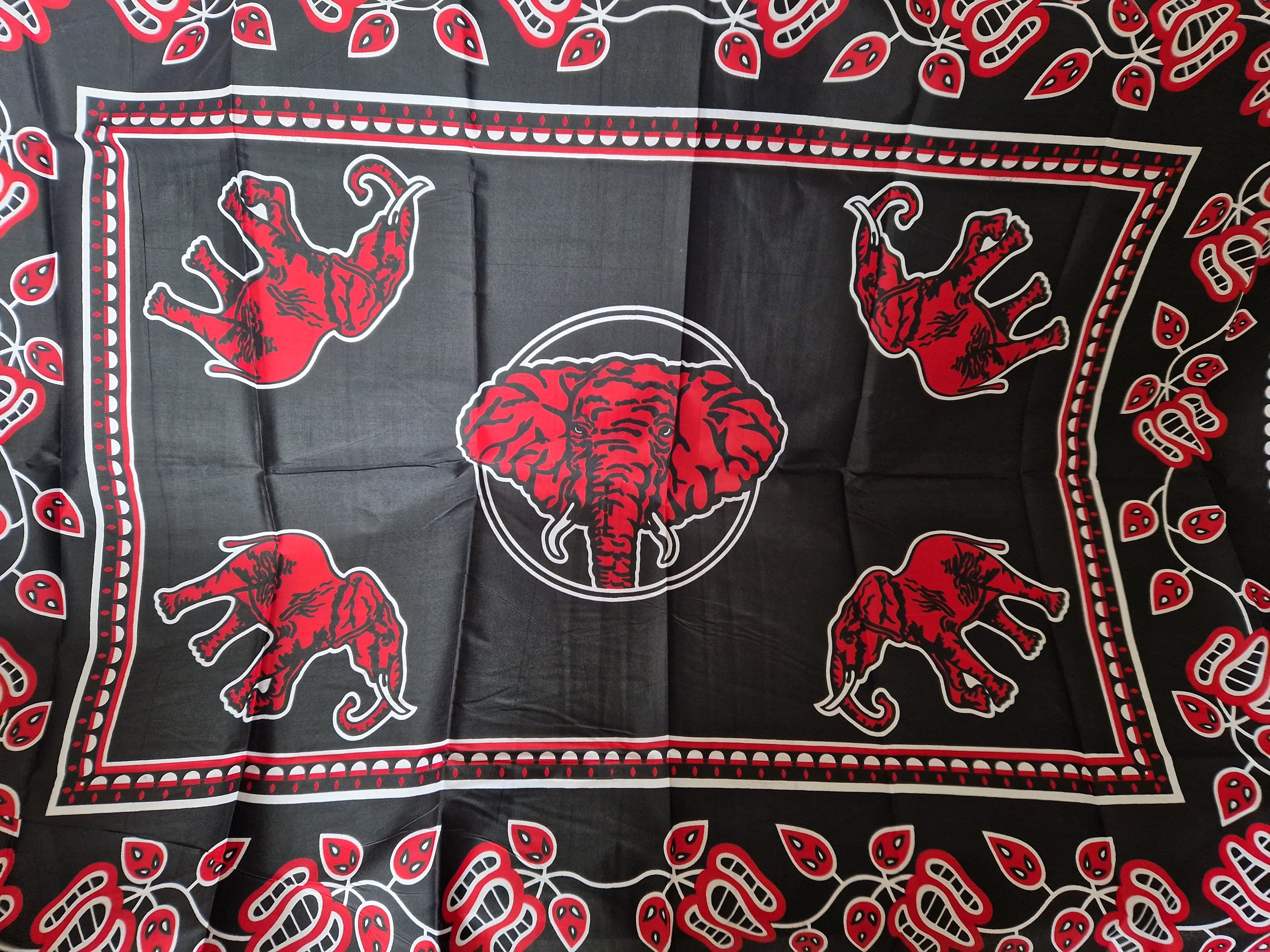 Elephant - Black Ancestral Cloth - Amabhayi - Masela a