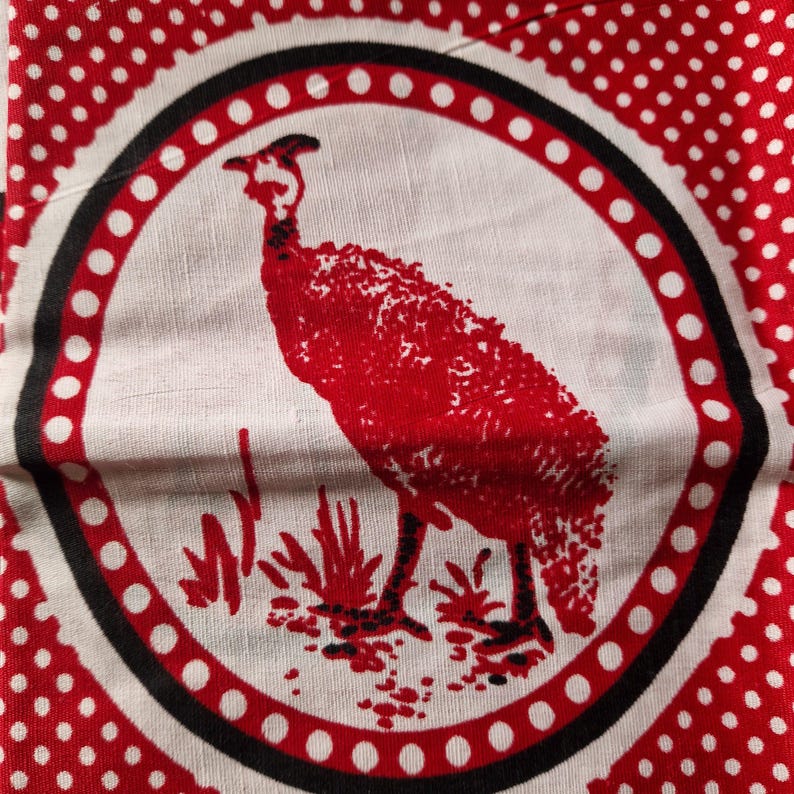 Guinea Fowl - Red - Ancestral Cloth - Amabhayi - Masela a Badimo ...