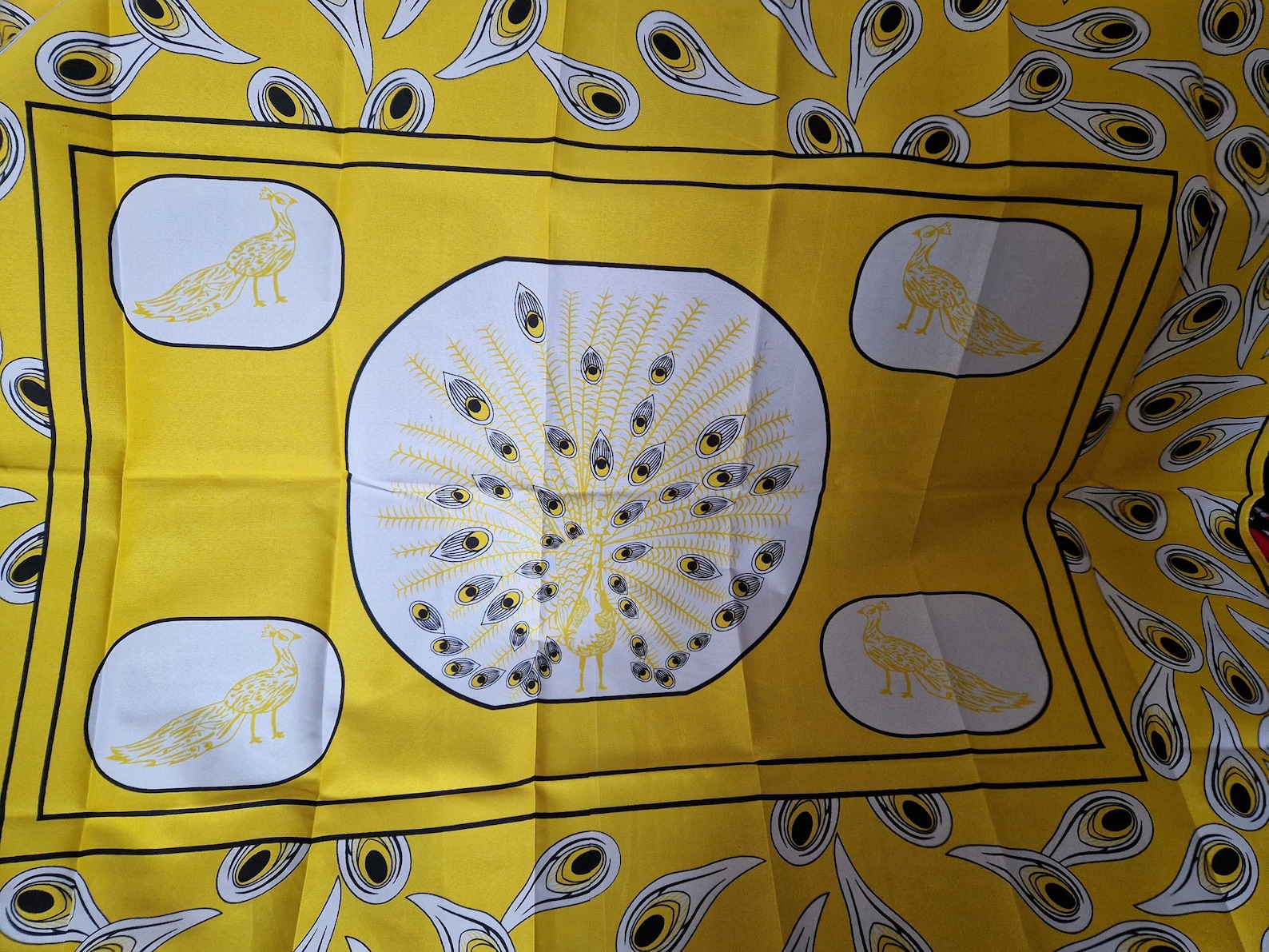 Peacock - Yellow- Ancestral Cloth - Amabhayi - Masela a Badimo ...