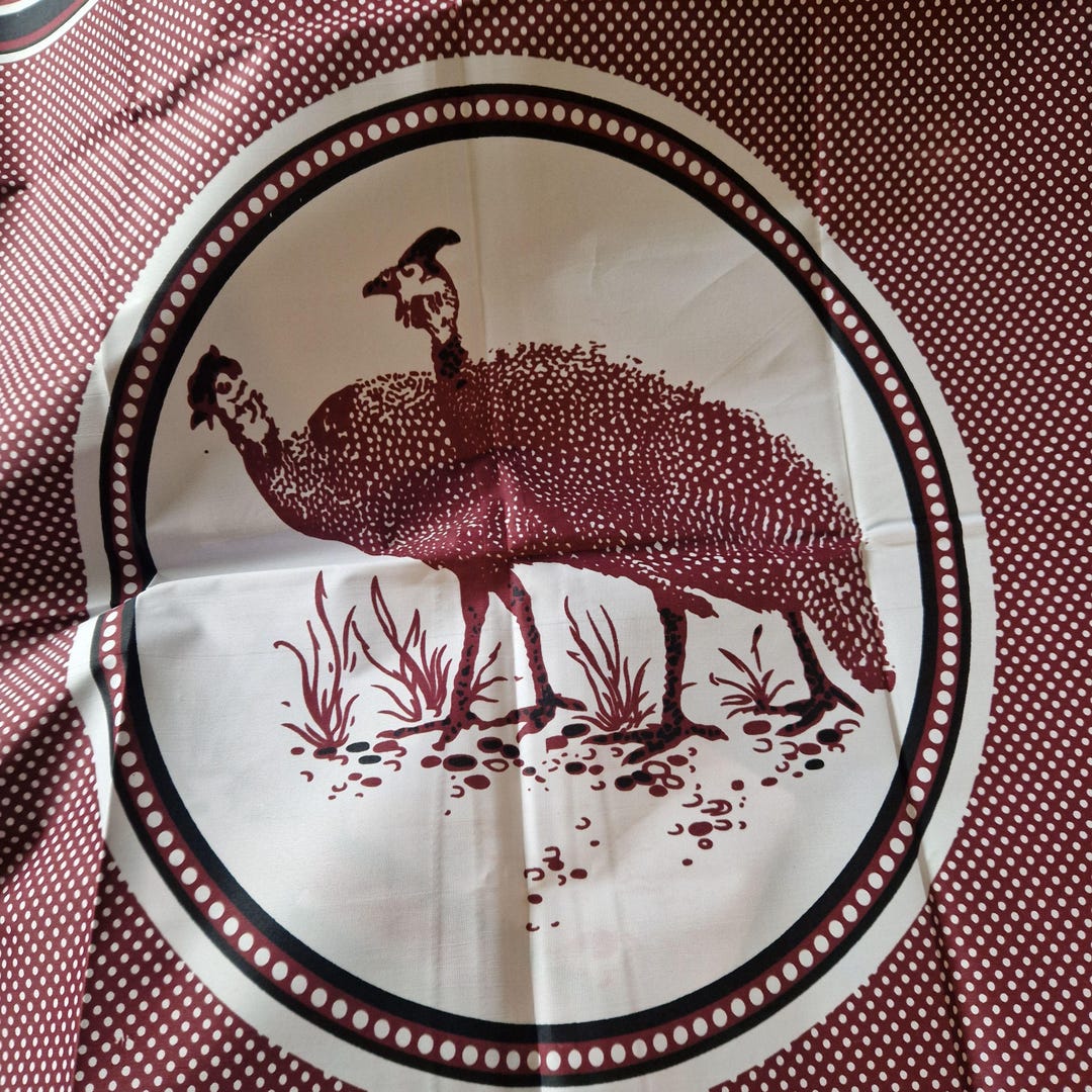 Guinea Fowl - Maroon - Ancestral Cloth - Amabhayi - Masela a Badimo ...
