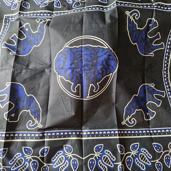Elephant - Black Ancestral Cloth - Amabhayi - Masela a Badimo - Etsy