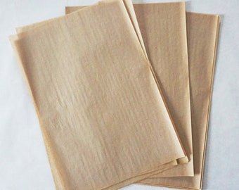 Papel de regalo y embalaje antiguo de Alemania Oriental (RDA), papel encerado, años 60-70, 1 juego de 20 hojas.