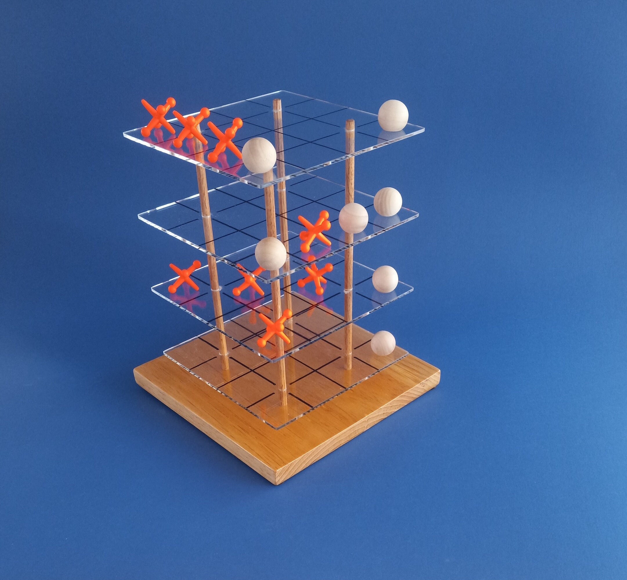 Solved 3-D Tic Tac Toe 3D tic-tac-toe, also known by the