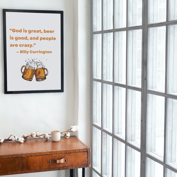 God is Great Beer is Good and People Are Crazy Sign Etsy Finland