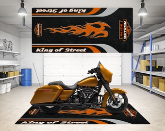 Tapis de moto conçu pour Harley