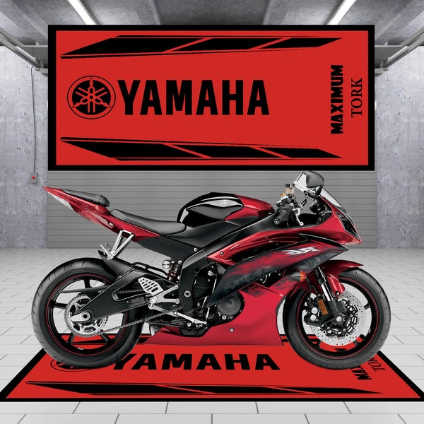 Designed motorcycle mat for Yamaha