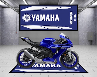 Designed motorcycle mat for Yamaha