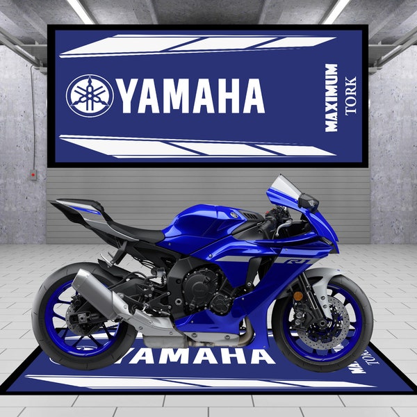 Designed motorcycle mat for Yamaha