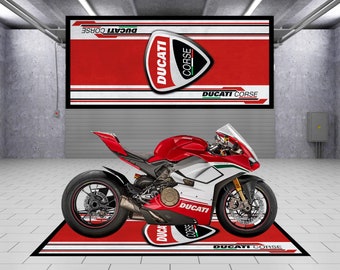 Designed Motorcycle Pit Mat for Ducati