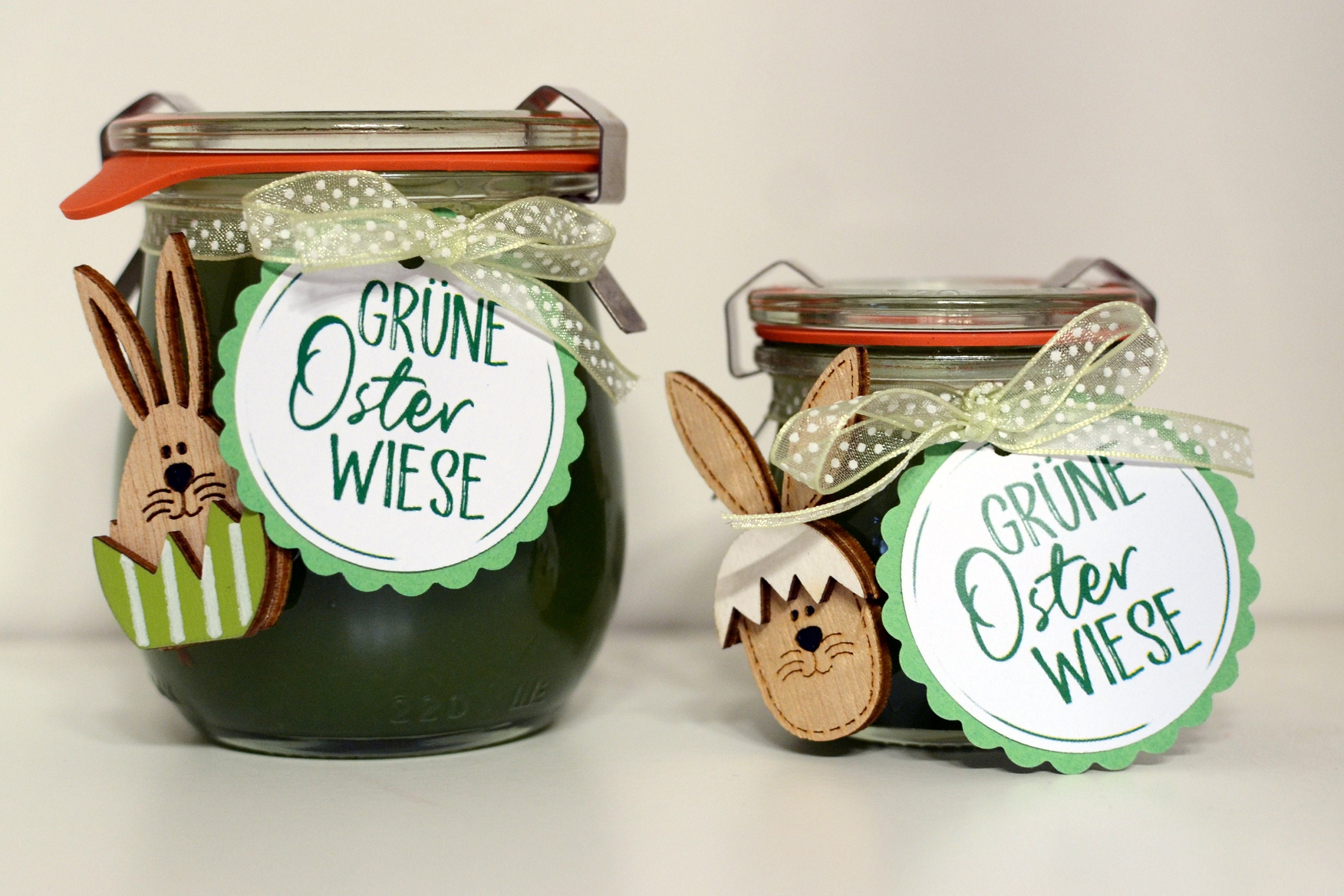 Grüne Oster-wiese Marmelade Zu Ostern Mitbringsel / Geschenk Im Glas to ...
