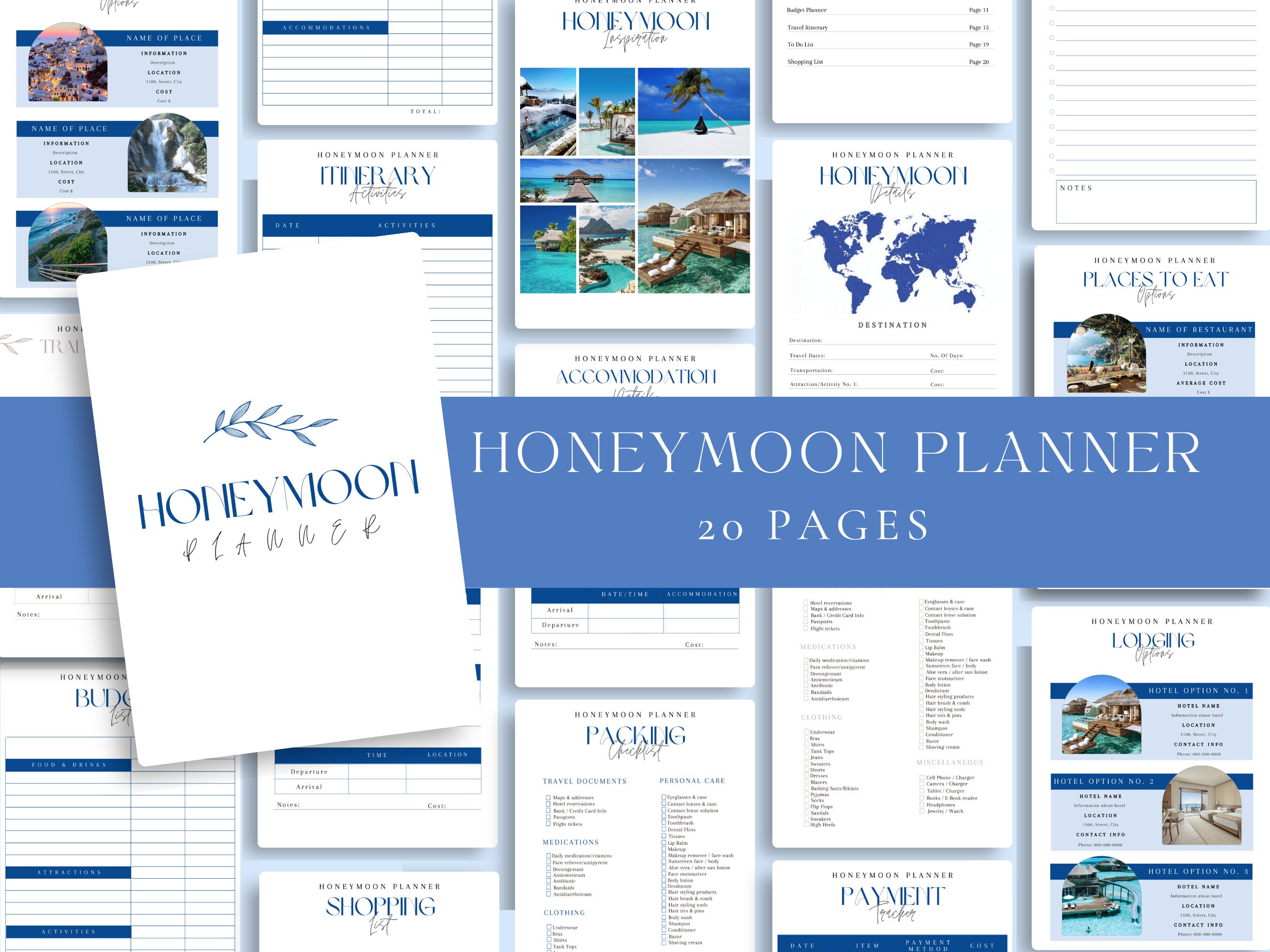 Honeymoon Planner Template Honeymoon Travel Planner Honeymoon Etsy Honeymoon Planner Template Honeymoon Travel Planner Honeymoon Etsy