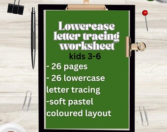 Lowercase Letters Tracing Worksheets a–z | Preschool Handwriting Practice PDF
