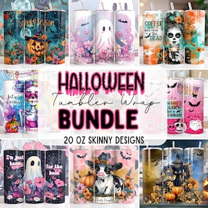 Halloween Bundle PNG Tumbler Wrap 20 oz Skinny Sublimation Bundle Tumbler PNG Spooky Tumbler Bundle Digital Download PNG Bundle Funny Png