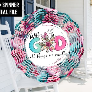 Christian PNG Bible Verse PNG Wind Spinner Design Wind Spinner png Sublimation Design Digital Download Christian Design Garden Spinner PNG