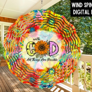 CHRISTIAN PNG Bible Verse PNG Wind Spinner Design Wind Spinner png Sublimation Design Digital Download Christian Design Garden Spinner