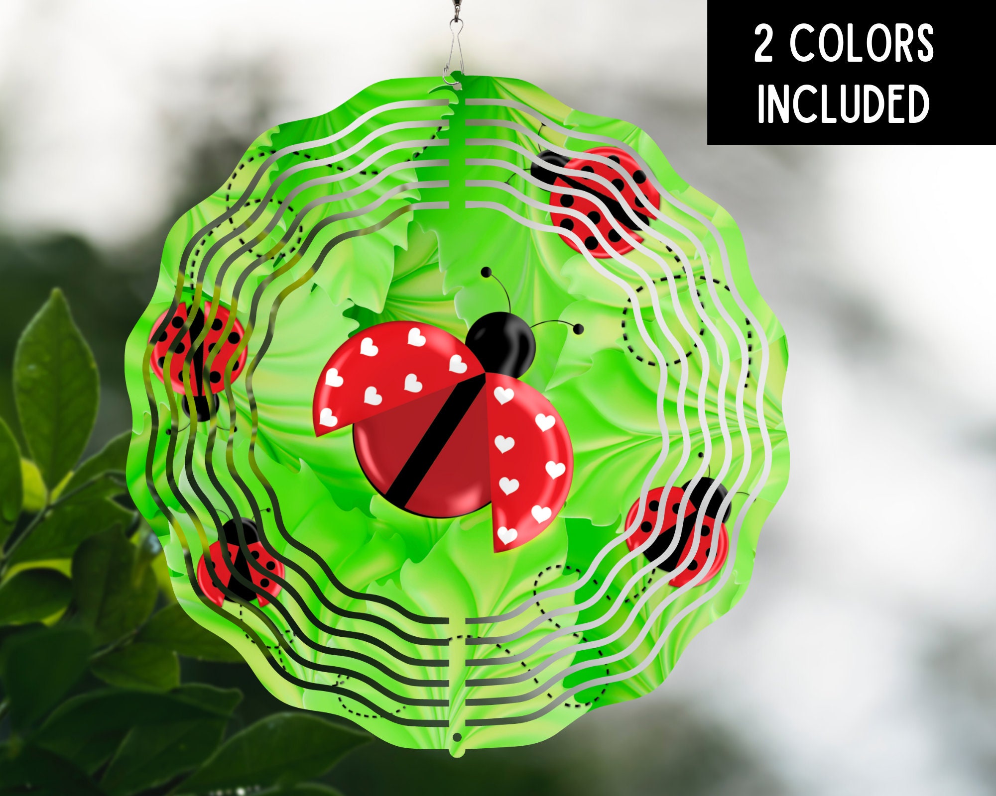 3D LADYBUG Wind Spinner PNG 3D Sublimation Design Digital Etsy