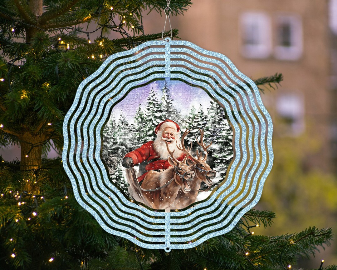 SANTA Wind Spinner PNG Santa Claus Sublimation Design - Etsy