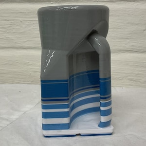 Gridfinity 500 ml (16oz) mok/stenen bierkroes, blauw en wit