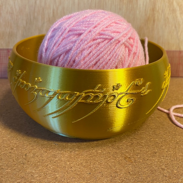 Yarn Bowl - The One Ring - 8 Inches - Digital Model