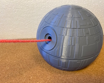 Death Star Inspired Yarn Bowl with Lid