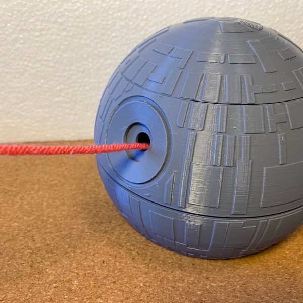 Death Star Inspired Yarn Bowl with Lid