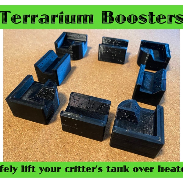 Terrarium Boosters, Safely lift your critter's tank over heaters