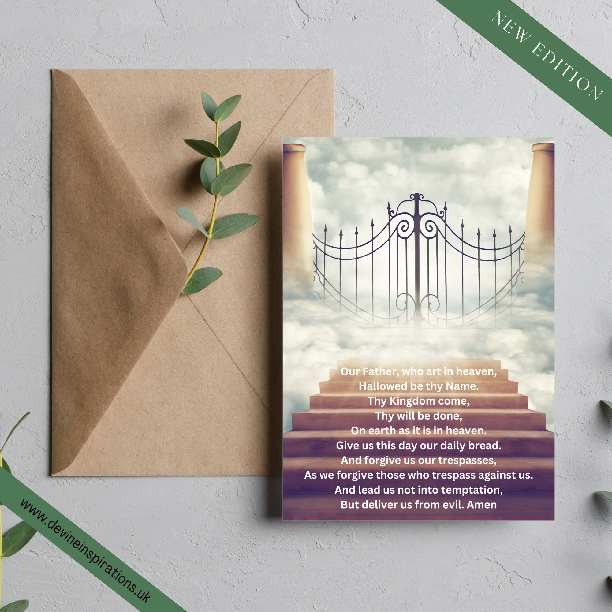 The Lord's Prayer Catholic Prayer Card - Etsy