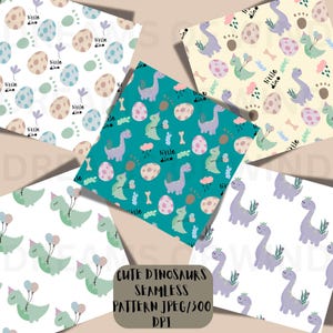 cute dinosaur digital seamless pattern,little dino digital paper, nuetral dinosaur repeating pattern,dino party,birthday baby shower decor