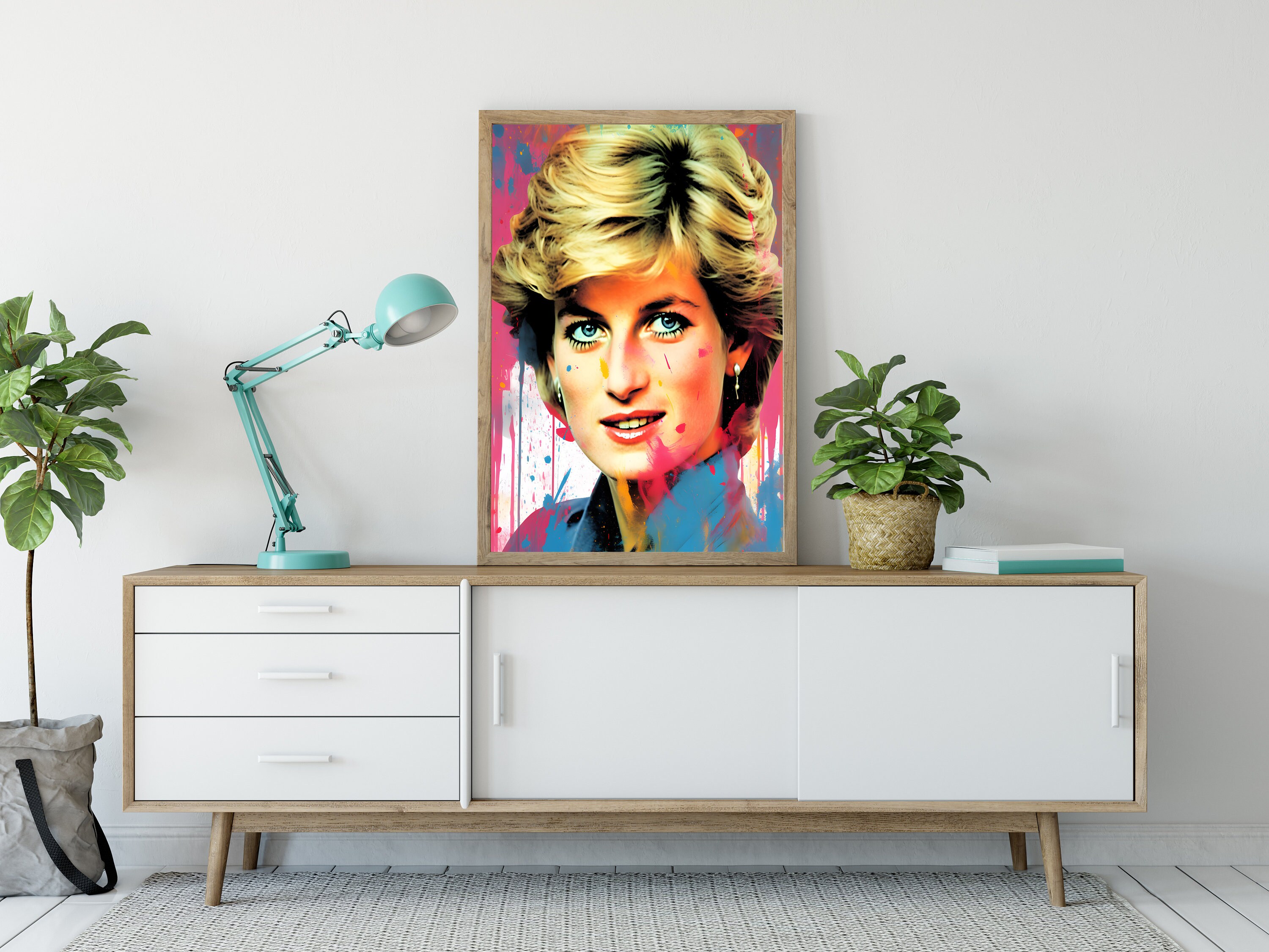 Princess Diana Lady Di Poster Graffiti Street Art Wall Urban Art