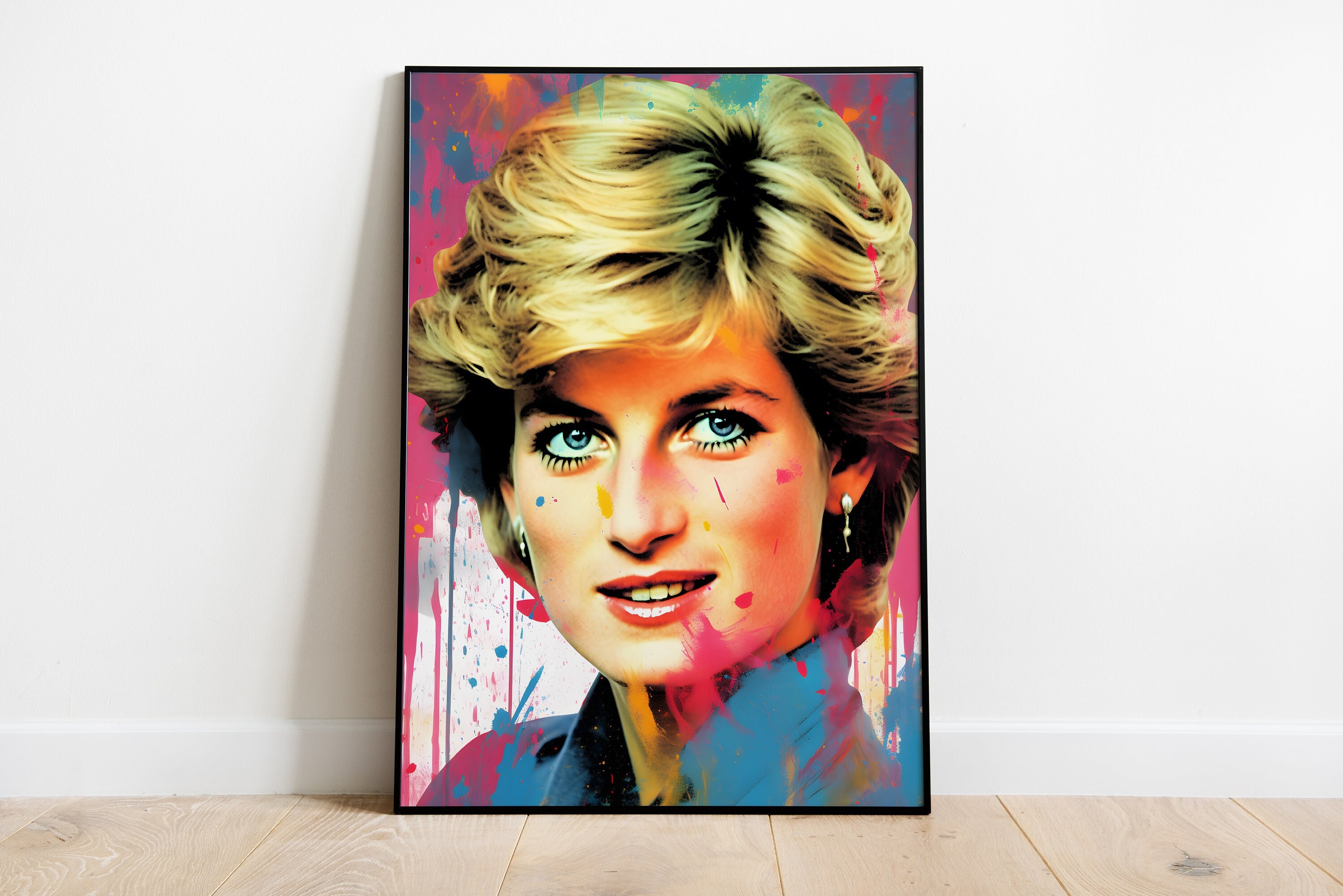 Princess Diana Lady Di Poster Graffiti Street Art Wall Urban Art