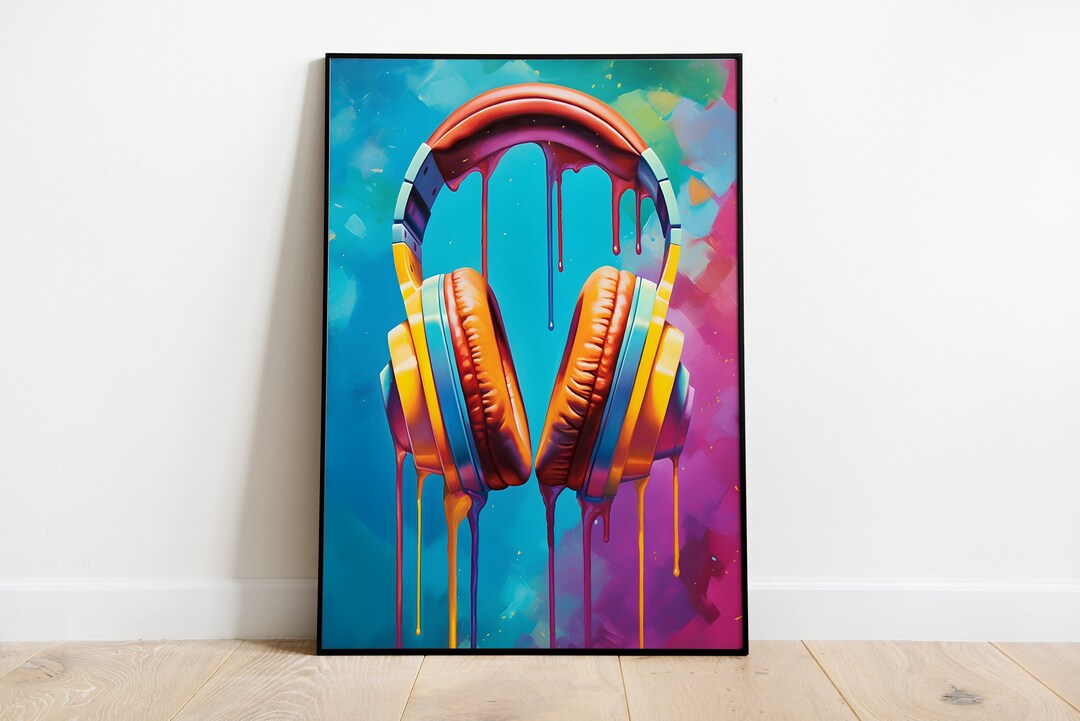 Head Phone Poster Graffiti Street Art Wall Urban Art Pop Art Deco Head Phone Poster Graffiti Street Art Wall Urban Art Pop Art Deco