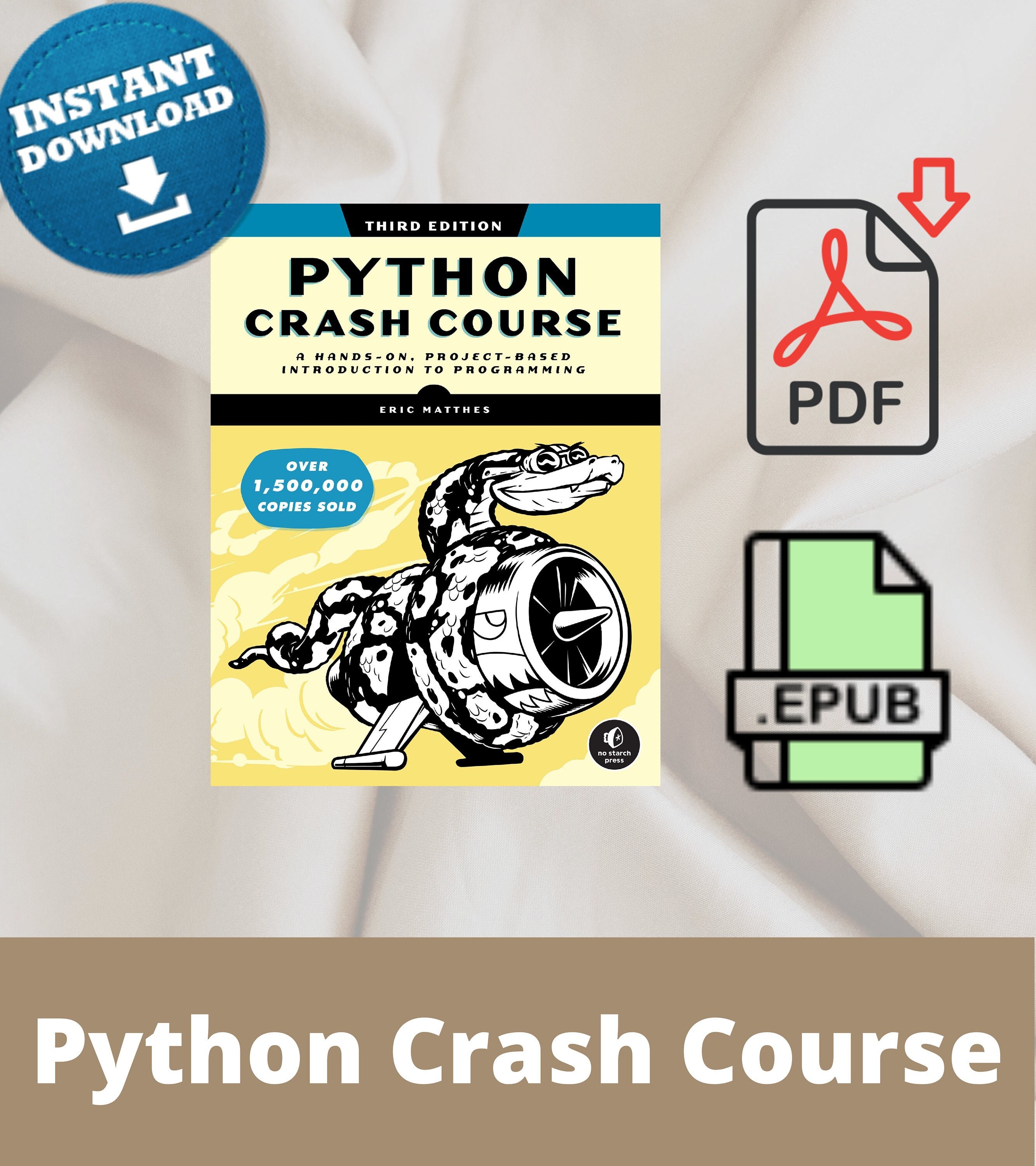 Python Crash Course, 3rd Edition: A by Matthes, Eric