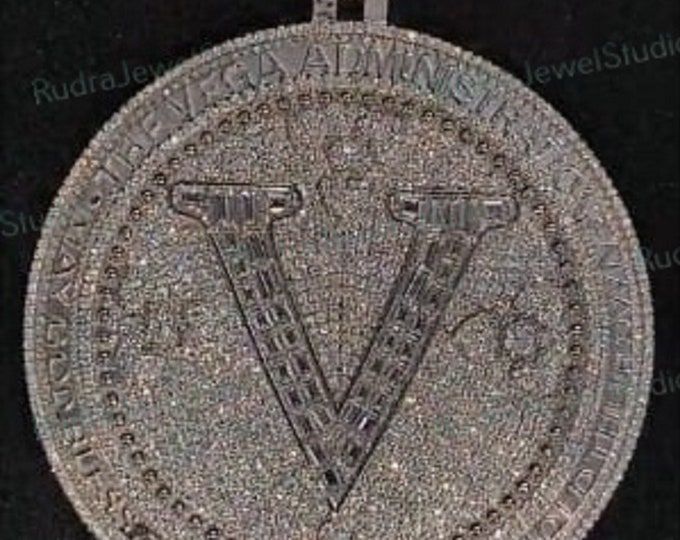 14K Gold Plated Silver Pendant, Customized Pendant Jewelry, Hip Hop Pendant, Alphabet Letter Pendant, Hip Hop Jewelry, Personalized Pendant