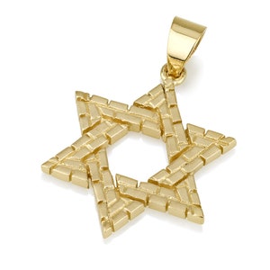 14k Gold Star of David Necklace, judaica Jewelry, jewish gift