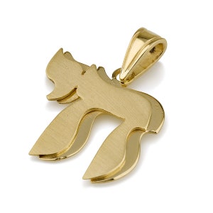 14k Gold Chai Pendant, mother day gift, jewish gift