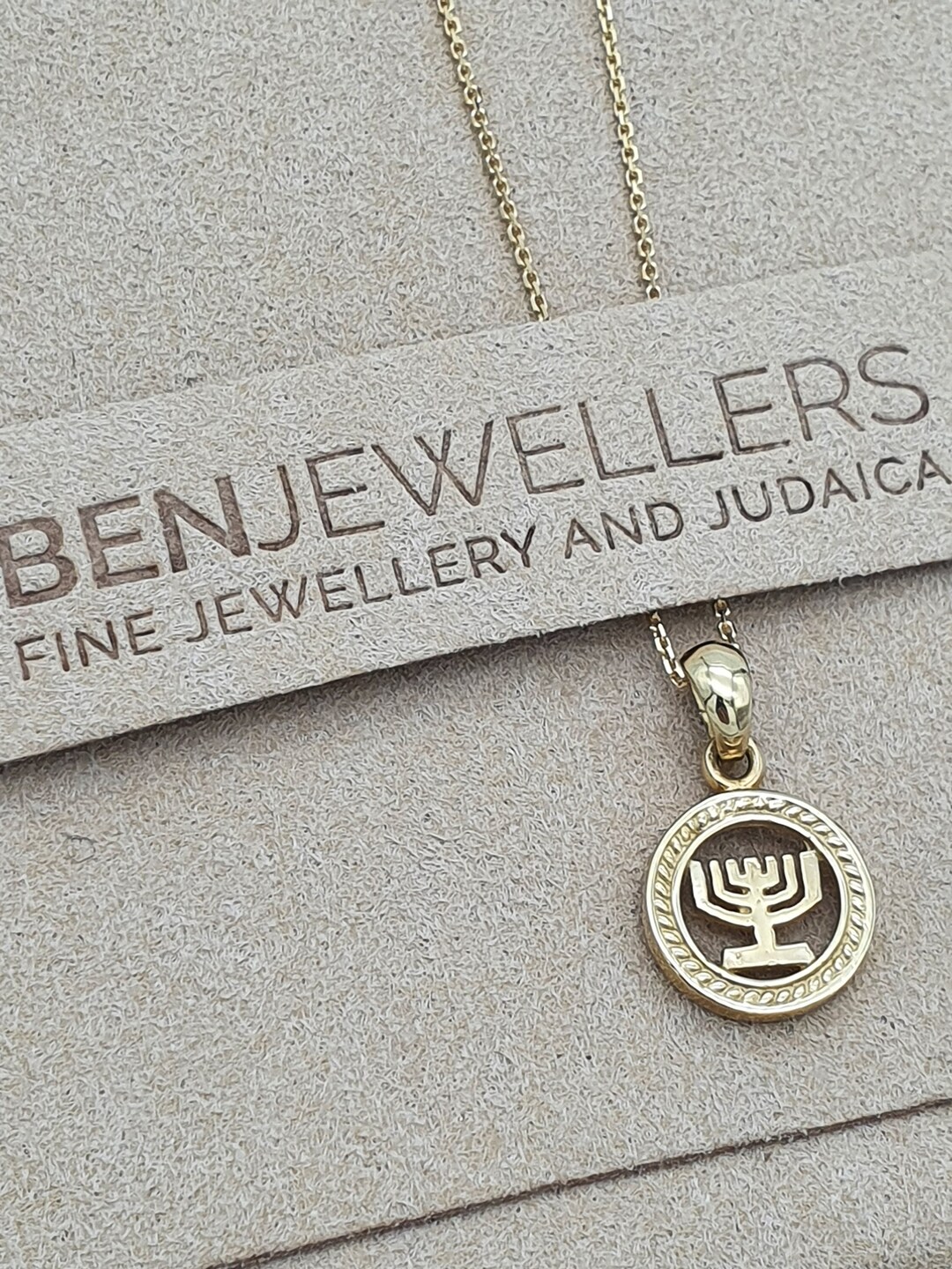 14K Gold Menorah Pendant Jewish Jewelry Gold Menorah Etsy